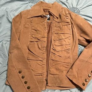 Suede light brown jacket